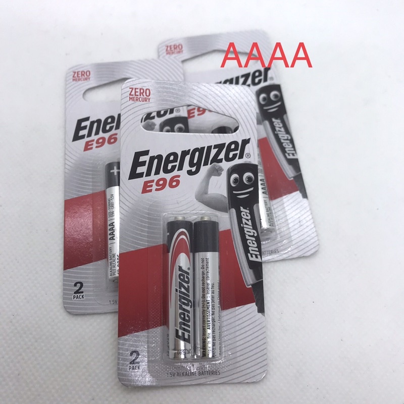 Vỉ 2 Viên Pin 1,5V ENERGIZER AAAA (4A) E96 Alkaline dùng cho bút cảm ứng, đèn led, thiết bị y tế, máy đo Glucose