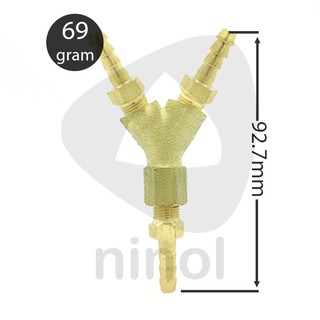 Nối thau chữ Y 3 đầu đuôi chuột nối ống