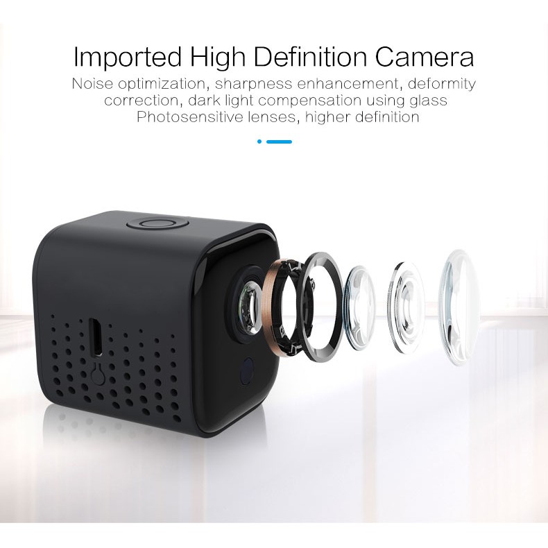 Camera ip mini Intellhawk A11 FullHD 1080P siêu nét tích hợp cảm biến ngày đêm để bật đèn hồng ngoại tự động
