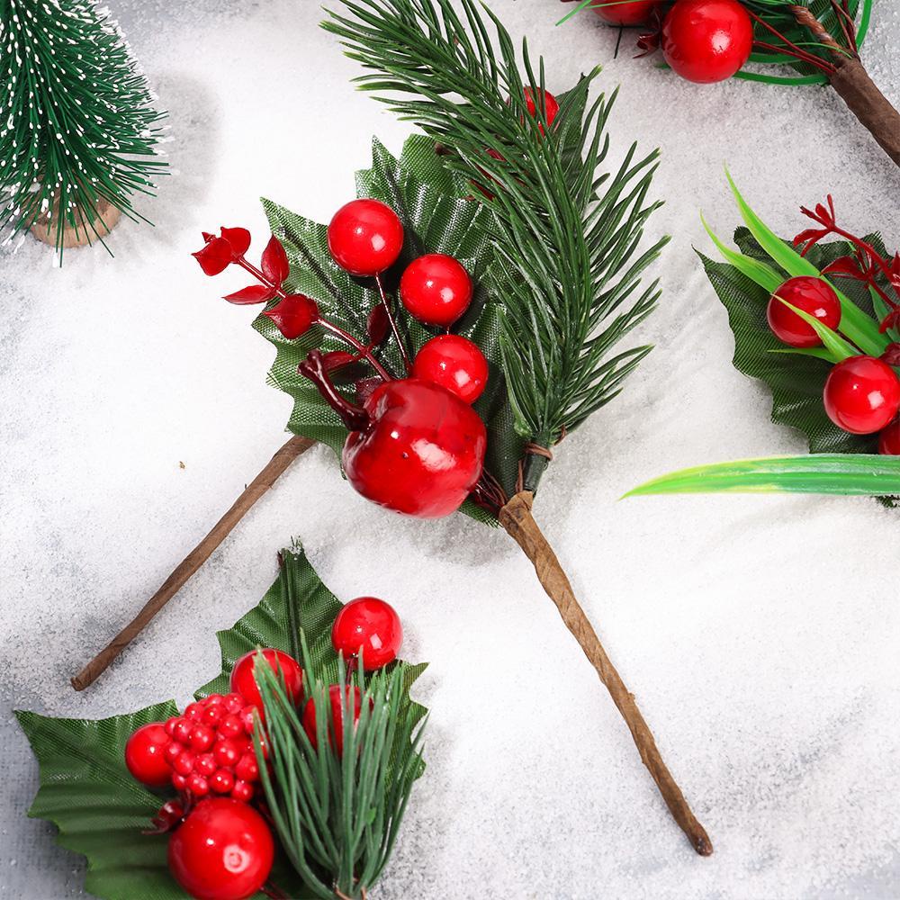 KUNHEV Hoa Mẫu Đơn Nhân Tạo Màu Đỏ Trang Trí Giáng Sinh DIY