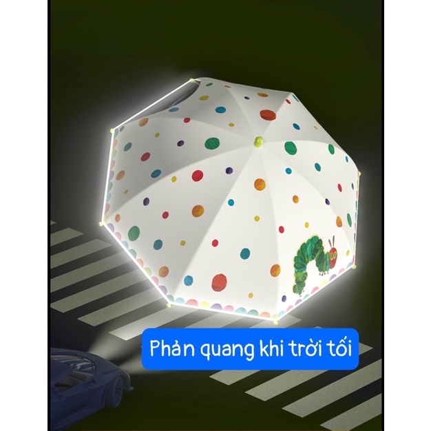 Ô cho bé Dù Che Mưa Che Nắng Mideer Hình Chú Sâu Háu Ăn The very hungry caterpillar Chất Lượng Cao