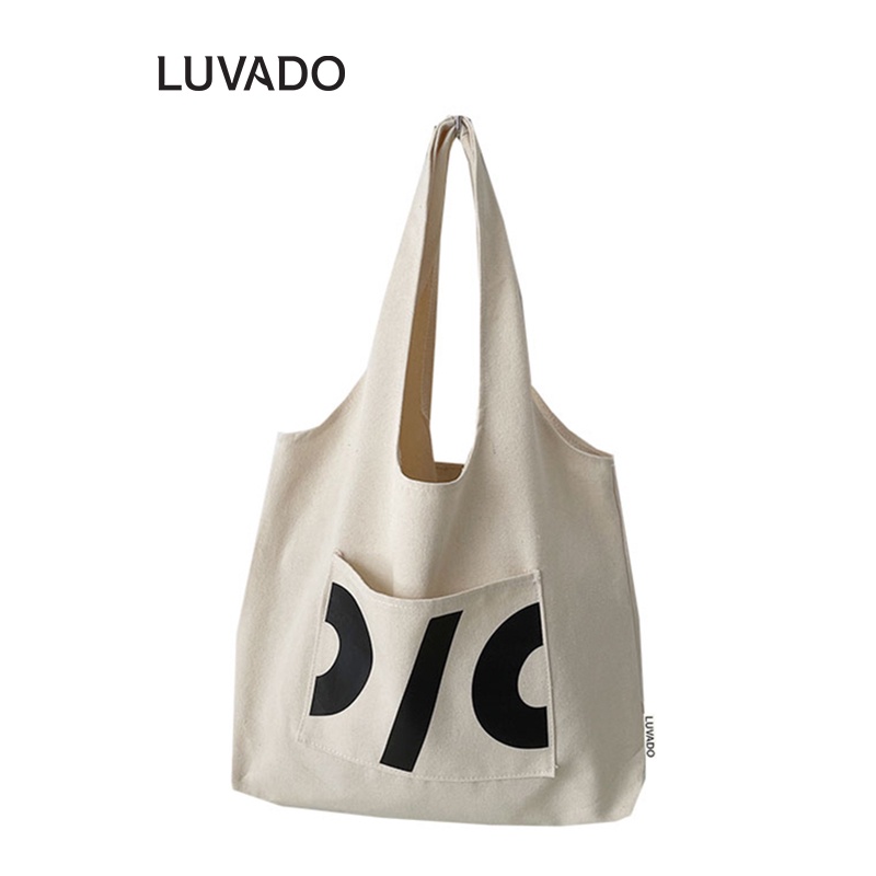 Túi vải thời trang canvas tote đựng đồ quần áo thời trang LUVADO TX789