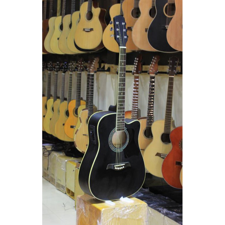 Guitar Acoustic Đen Cao CẤp Có Ty mã ES20 Có EQ