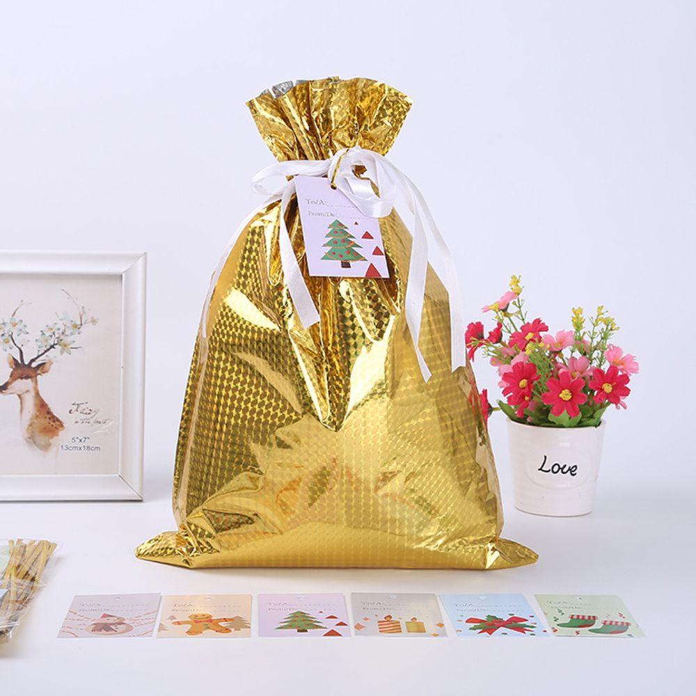 LAKAMIER Set 5 Túi Rút Đựng Kẹo Giáng Sinh Dễ Thương