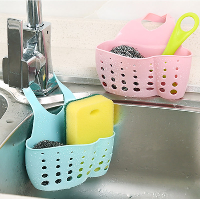 Giỏ đựng xốp rửa chén gắn vòi nước tiện dụng