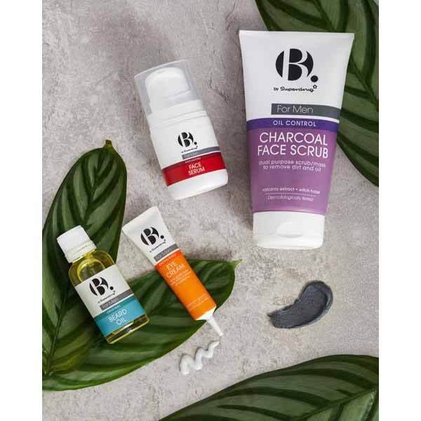 [TOP 1 SHOPEE] Tẩy da chết than hoạt tính cho nam B.Men Oil Control Charcoal Face Scrub 150ml (Bill Anh)