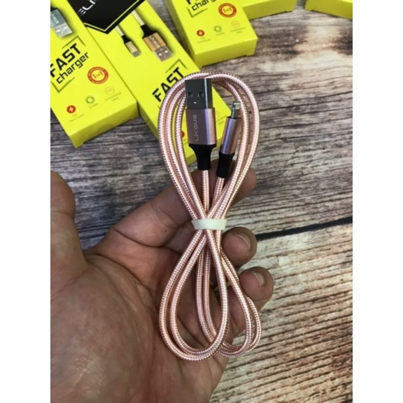 Cáp Sạc Samsung / Type-C / Iphone, Sạc Nhanh, Dây Dù Siêu Bền, Hàng Chính Hãng LKGUS