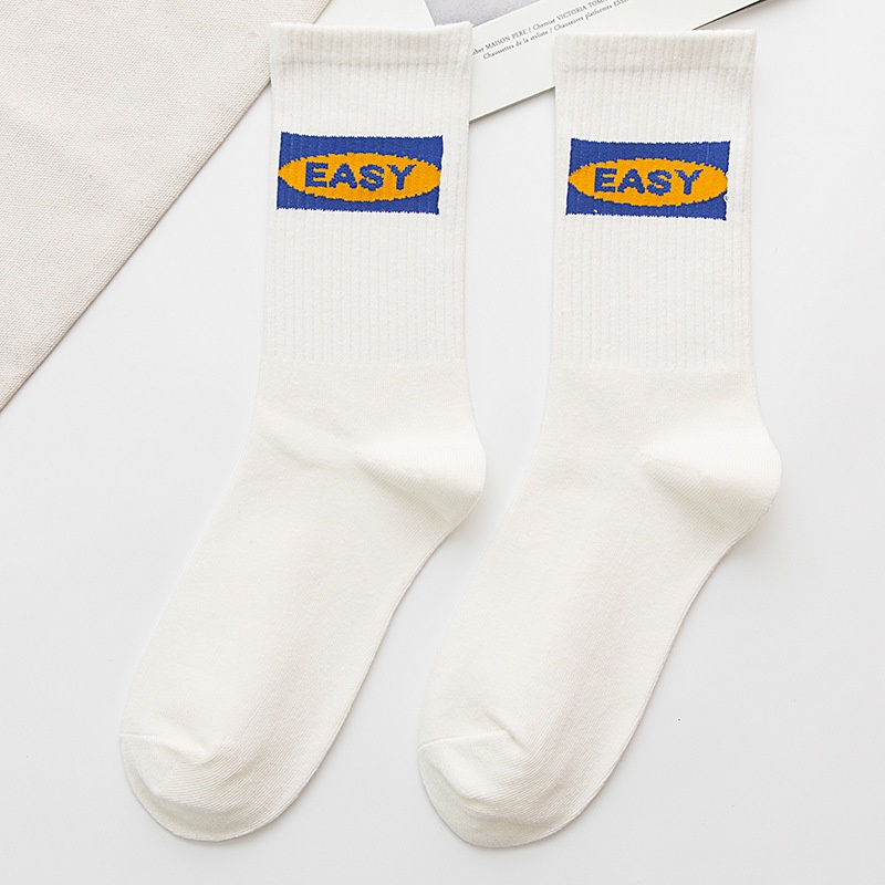 [Tiệm vớ cô Lam] Tất vớ nam nữ in chữ Unisex cổ cao