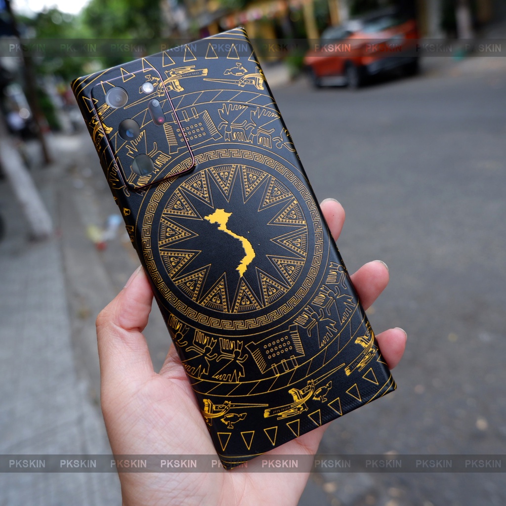 Miếng dán skin cho samsung Note 20 ultra, S21 ultra , S22 , S22 plus , S22 ultra , Note 10 , Note 10 plus trống đồng