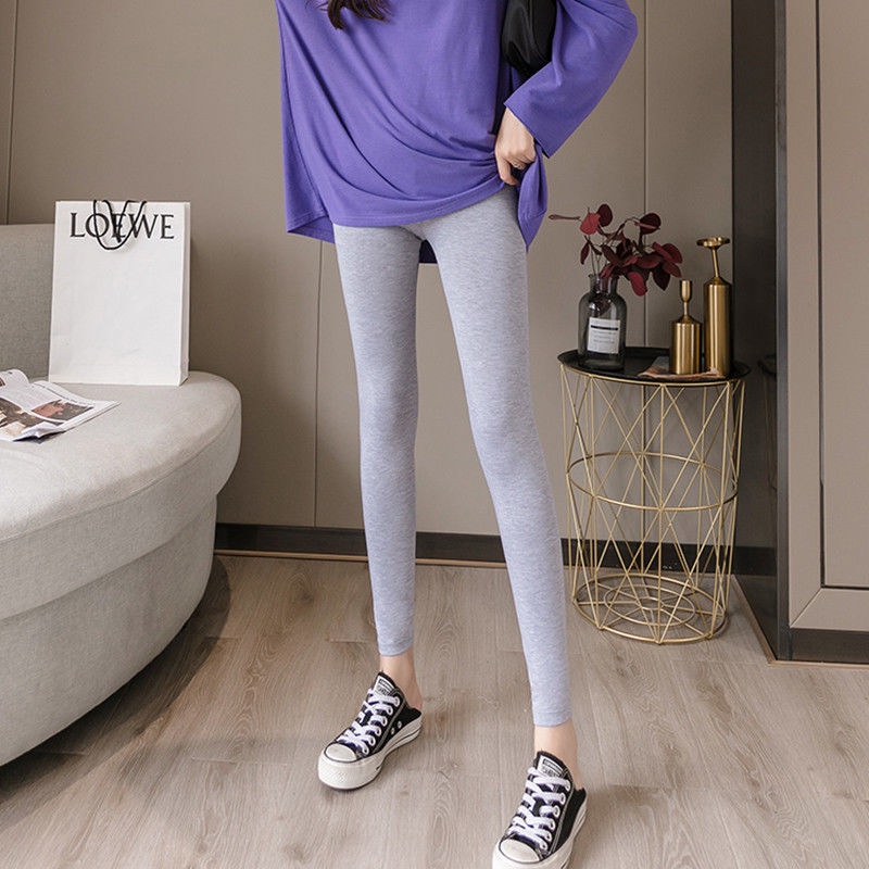 quần legging new high-waist elastic tight-fitting slimming plus size all-match