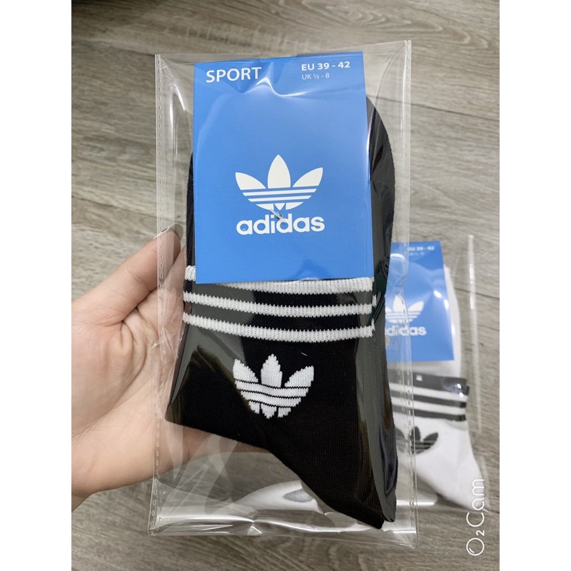 Tất adidas ngắn cổ 3 lá-hangvnxk -thời trang