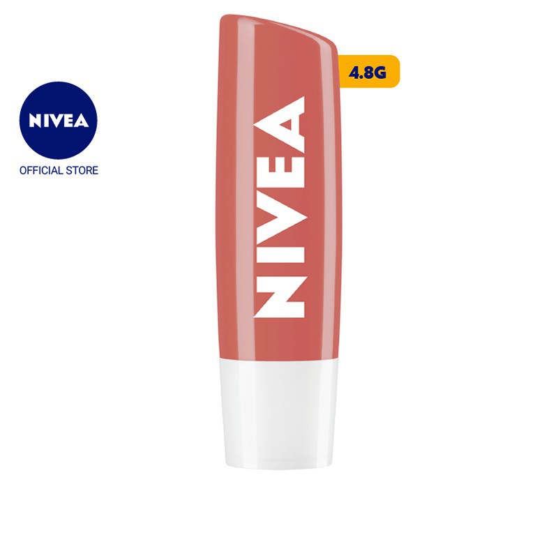 [G02] Son dưỡng môi NIVEA sắc cam hương đào Peach Shine (4.8g) - 85031 S002