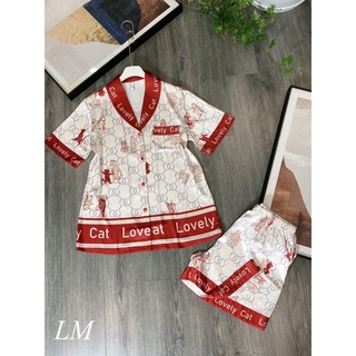 Bộ Pijama lụa quảng châu cao cấp siêu mát