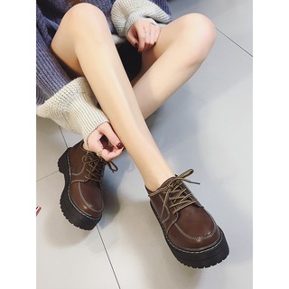 (ORDER) Giày oxford buộc dây da lì( Ảnh thật ở cuối)