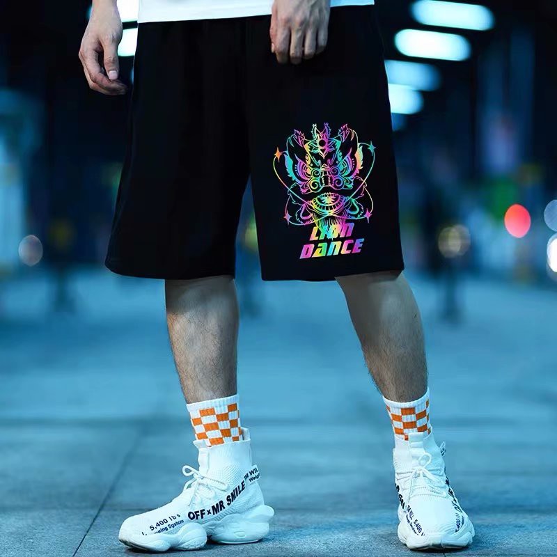 Quần Short Thể Thao Ống Rộng In Họa Tiết Trung Hoa Dành Cho Nam Size M-8Xl | BigBuy360 - bigbuy360.vn