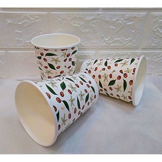 50 Ly Giấy In Hình Coffee 14oz – 360 ml Có Nắp | Ly giấy cafe | Ly giấy đựng cà phê | Cốc giấy