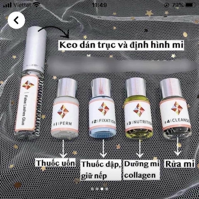 Bộ Uốn Mi Lash Lish Hàn Quốc