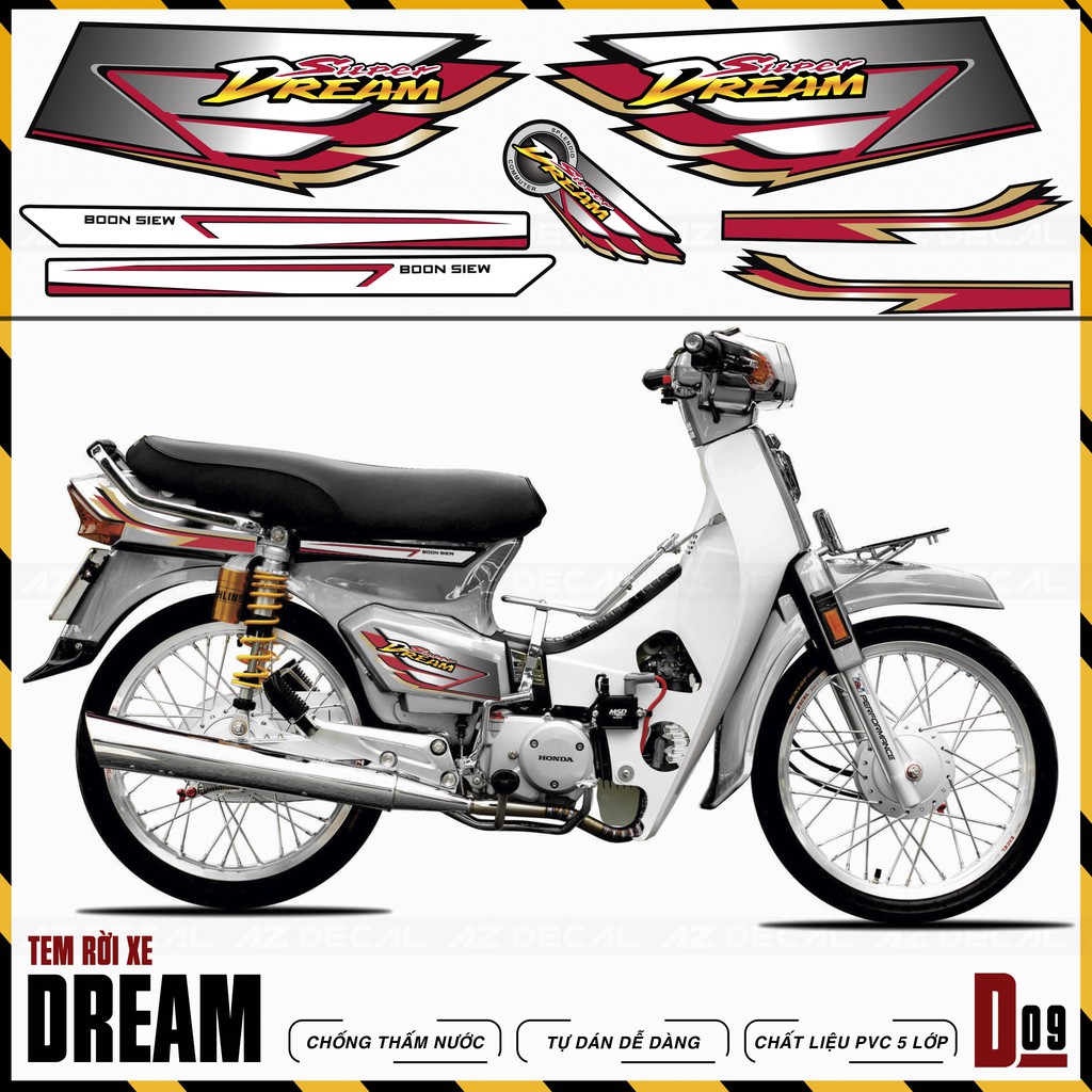Tem Dream Đẹp Dùng Cho Dòng Việt, Thái | D9 | Tem Chế Chất Liệu PVC Chống Nước, Bền Màu, Decal Cắt Rời Dễ Dùng