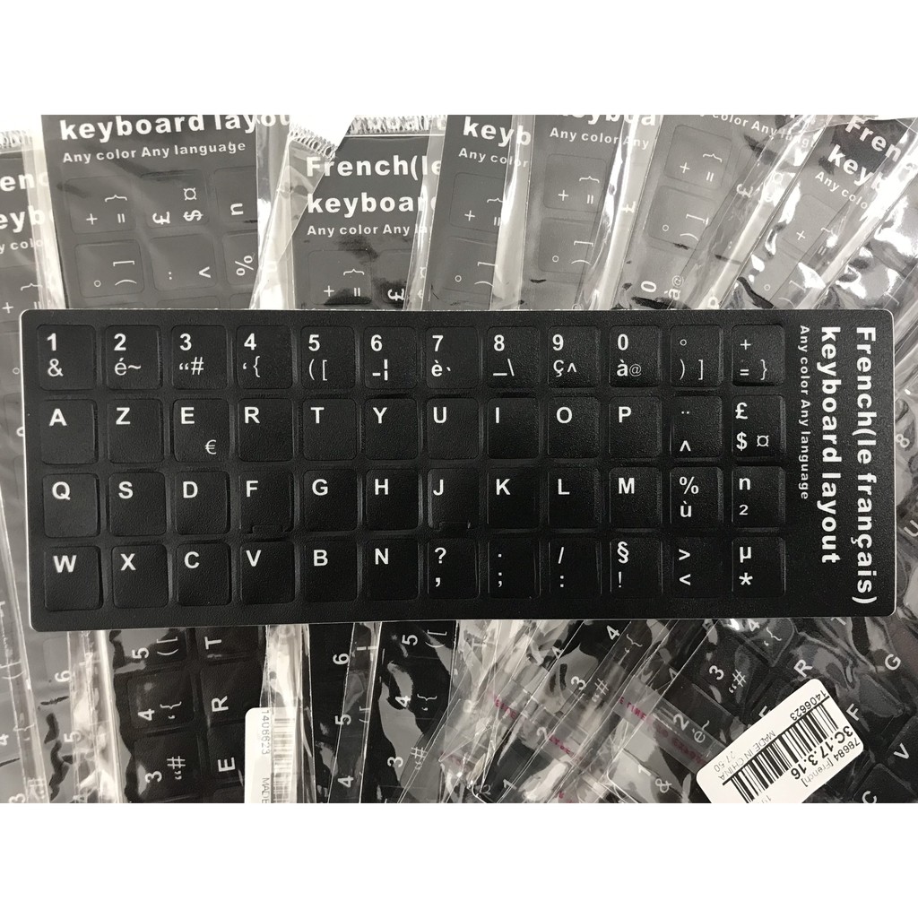 Miếng dán bàn phím tiếng Pháp (French Keyboard Sticker)