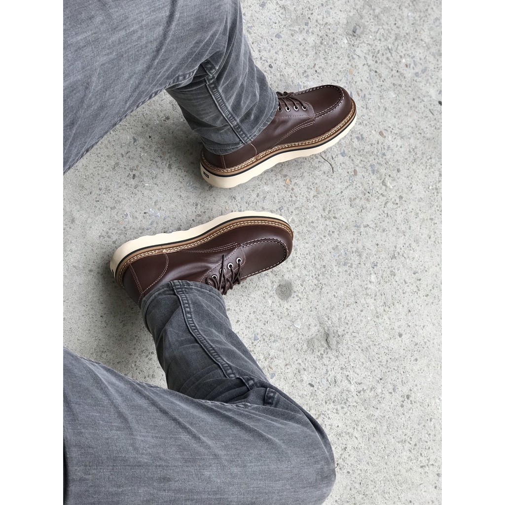 Giày nam cao cổ da bò Redwing Moctoe Boots, bảo hành da trọn đời