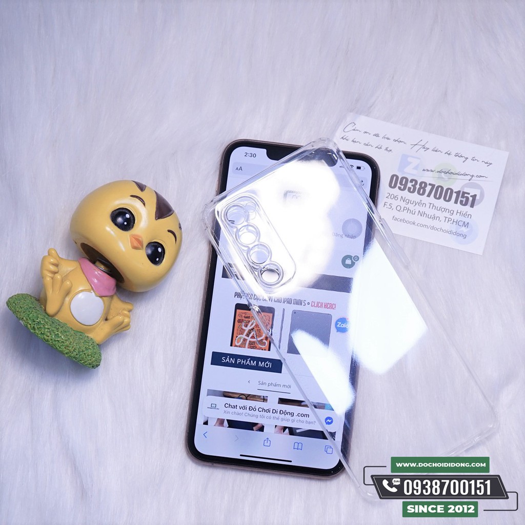 Ốp Lưng Dẻo Trong Suốt Cho Oppo Reno 4 Pro Chống Sốc Bảo Vệ Camera và Cổng Sạc
