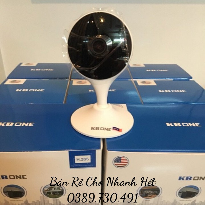 Camera ip wifi trong nhà 2.0Mp KBOne KN-H21W-D đàm thoại 2 chiều, tích hợp còi báo động, chuẩn nén H.264 | BigBuy360 - bigbuy360.vn