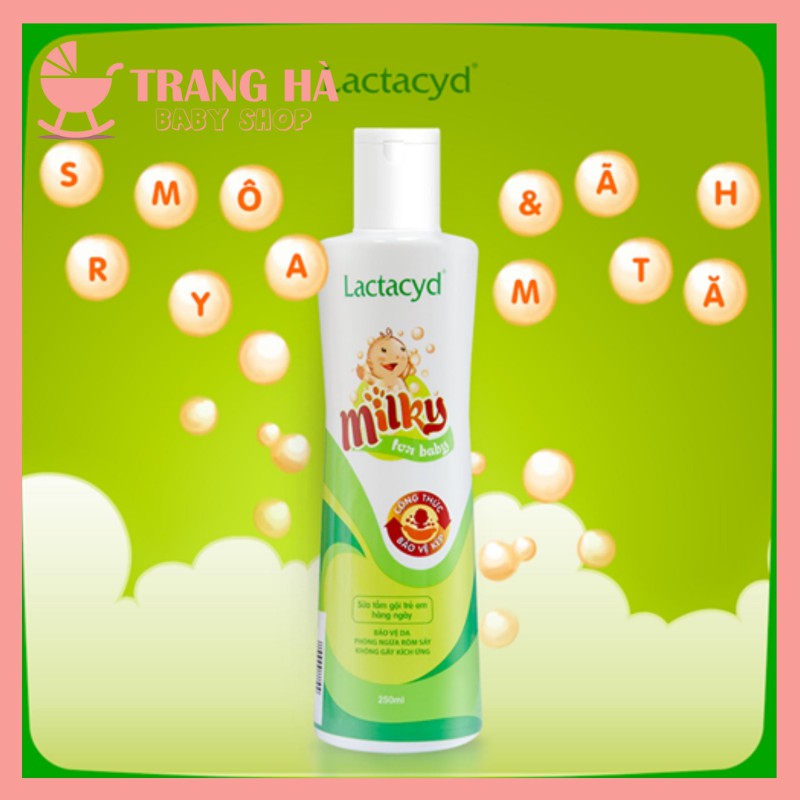 Sữa Tắm Gội Cho Bé Lactacyd Milky Chính Hãng