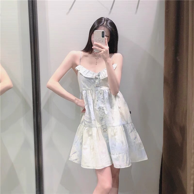 Đầm Zara hai dây kèm ảnh thật