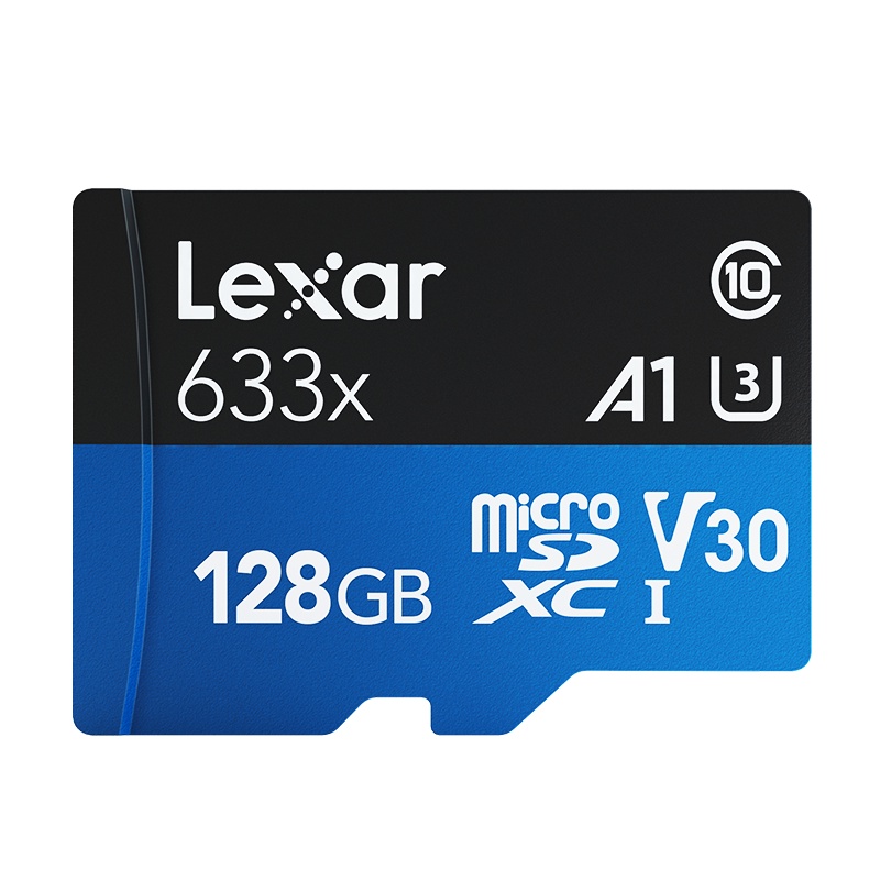 Thẻ Nhớ Lexar Taiwan 128Gb, 256Gb, 512Gb A2 V30 633x U3 4K 100MB/s - kèm Adapter (Xanh)- Chuyên dùng Camera, Máy ảnh....