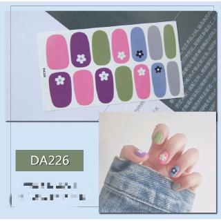 Set 14 sticker dán móng trang trí nghệ thuật