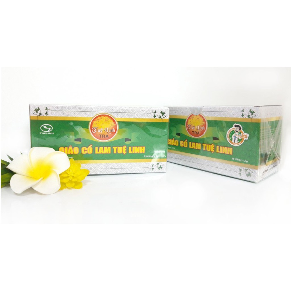 Trà Giảo Cổ Lam Tuệ Linh - Giúp hạ mỡ máu, giảm cholesterol toàn phần, ngăn ngừa xơ vữa mạch máu (Hộp 25 Túi)