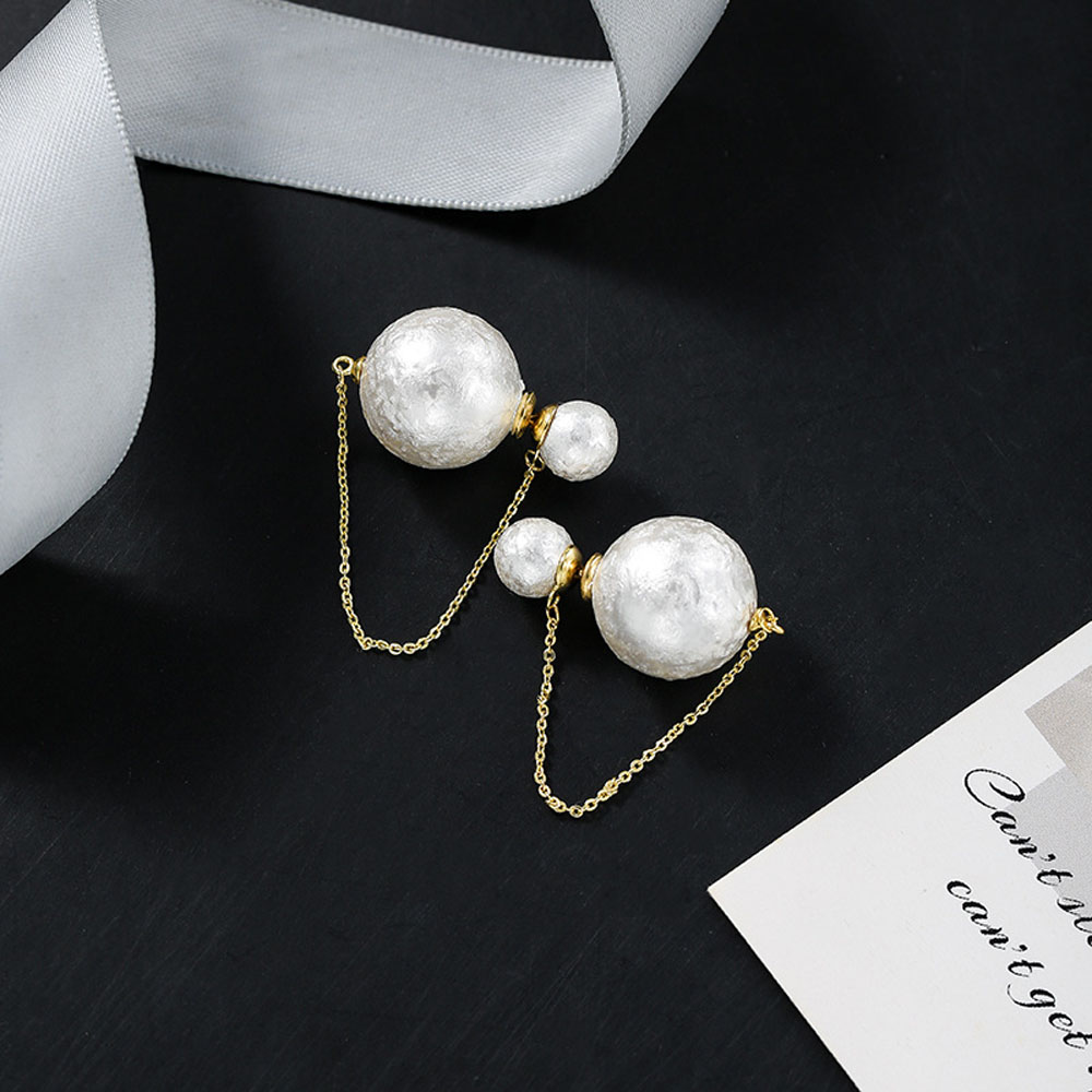 Đôi Bông Tai Dáng Dài Đính Ngọc Trai Giả Mxgods S925 Cho Nữ