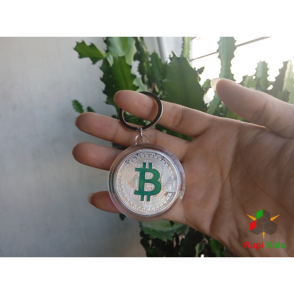 Đồng xu Bitcoin - Kèm Móc khóa Bitcoin