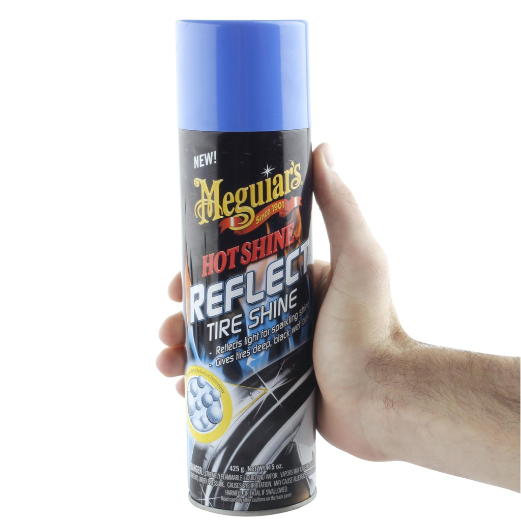 Meguiar's Dưỡng lốp dạng xịt có nhũ - Hot Shine Reflect - G18715, 15 oz, 425g