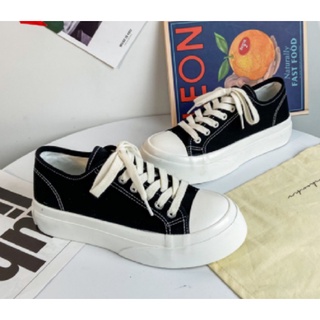 Giày thể thao CV ulzzang nữ đế độn chất vải canvas BASIC 2021