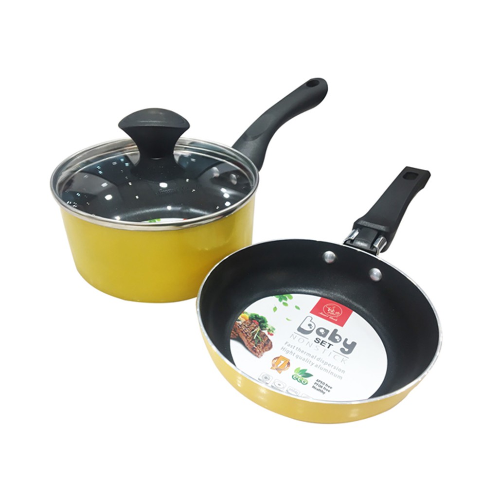 Bộ Sản Phẩm Chống Dính SMART COOK BABY STAR - SM-611420TY - Hợp Kim Nhôm -14cm - Thương hiệu Elmich