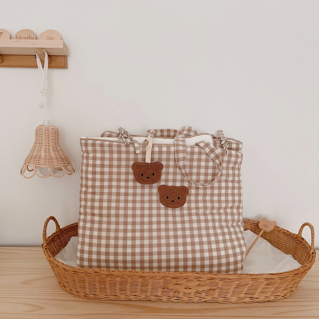 Túi Ngủ Gấp Gọn Hình Gấu Hàn Quốc Cho Bé