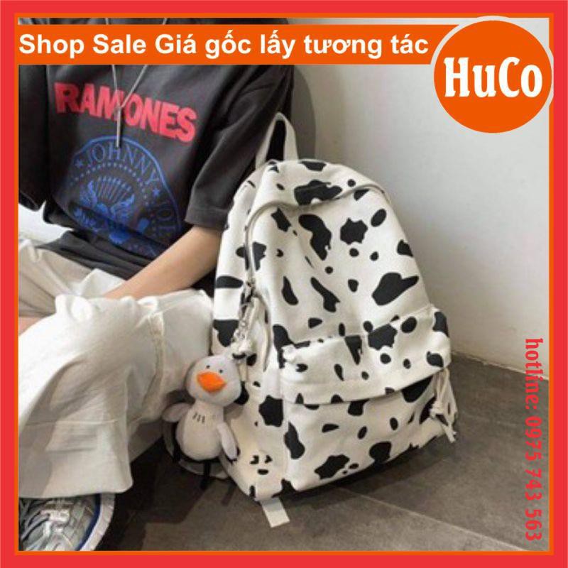 [HÀNG SẴN] TÚI BALO BÒ SỮA cute form chuẩn ảnh ulzzang nam nữ dùng đi chơi đi học phụ kiện unisex chất vải thô mềm