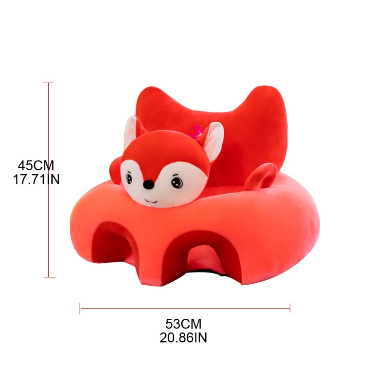 Vỏ Bọc Đệm Ghế Sofa Bằng Vải Bông Hình Thú Dễ Thương Cho Bé Sơ Sinh