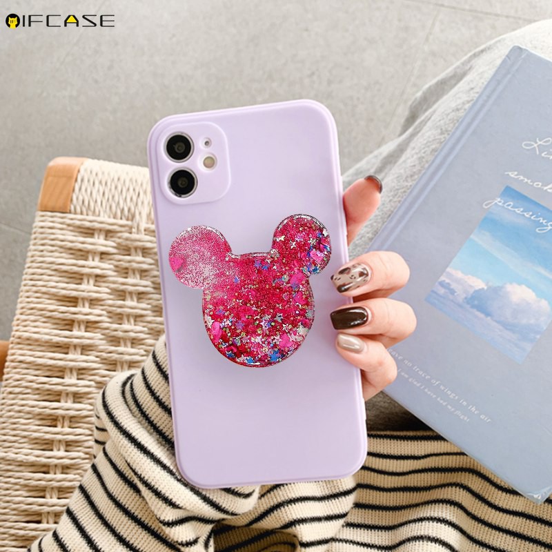 Ốp điện thoại TPU silicon mềm hình chuột Mickey Minnie cho iphone 12 Mini 12 11 Pro Max XS Max XR