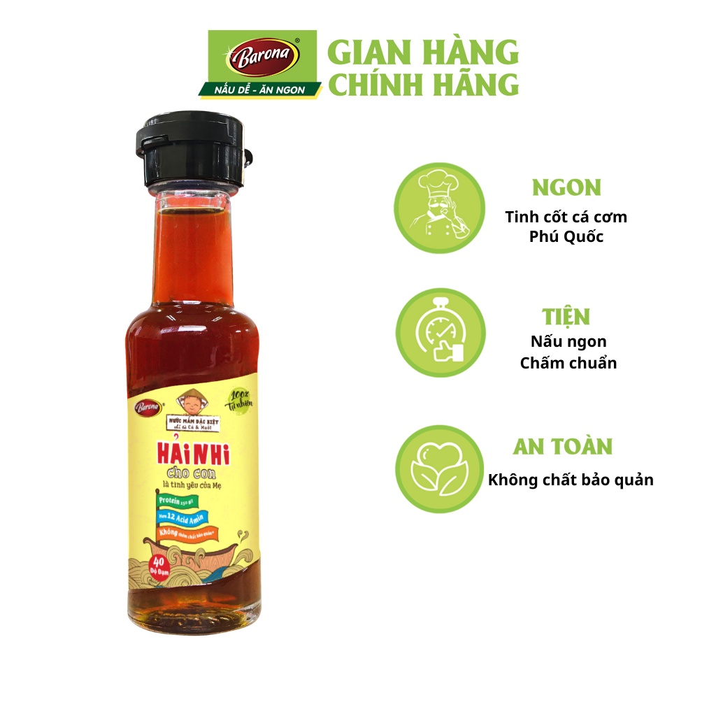 Nước Mắm dành cho Trẻ Em Hải Nhi Barona 50ml