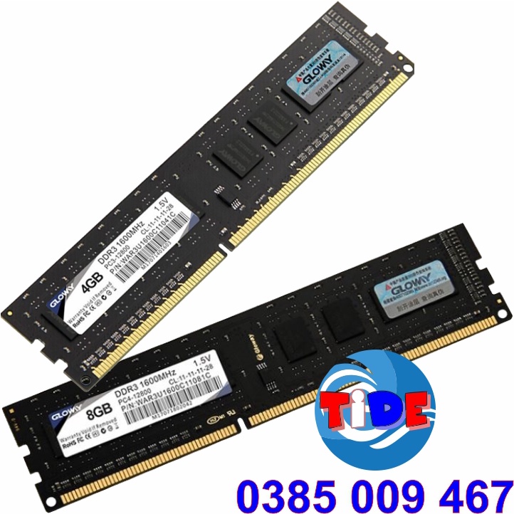 Ram DDR3 | 1600MHz | 4GB và 8GB – Dùng cho PC – Chính hãng Gloway – Bảo hành 3 năm