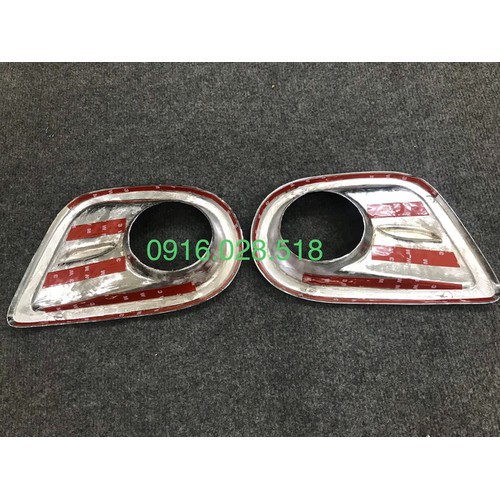 ỐP VIỀN ĐÈN GẦM FORTUNER 2008 2010 2012 2013 - TRƯỚC, MẠ CROM, FORM MỚI