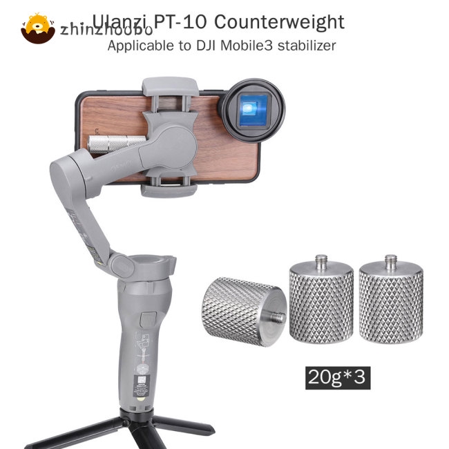 PT-10 Metal Counterweight for DJI Osmo Mobile 3 Counter Weight Gimbal Stabilizer Applied Balance to Moment Anamorphic Lens