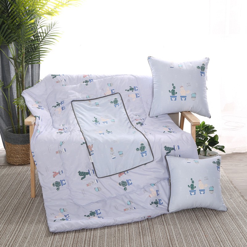 bộ chăn ga và vỏ gối in hình hoạt hình dễ thương