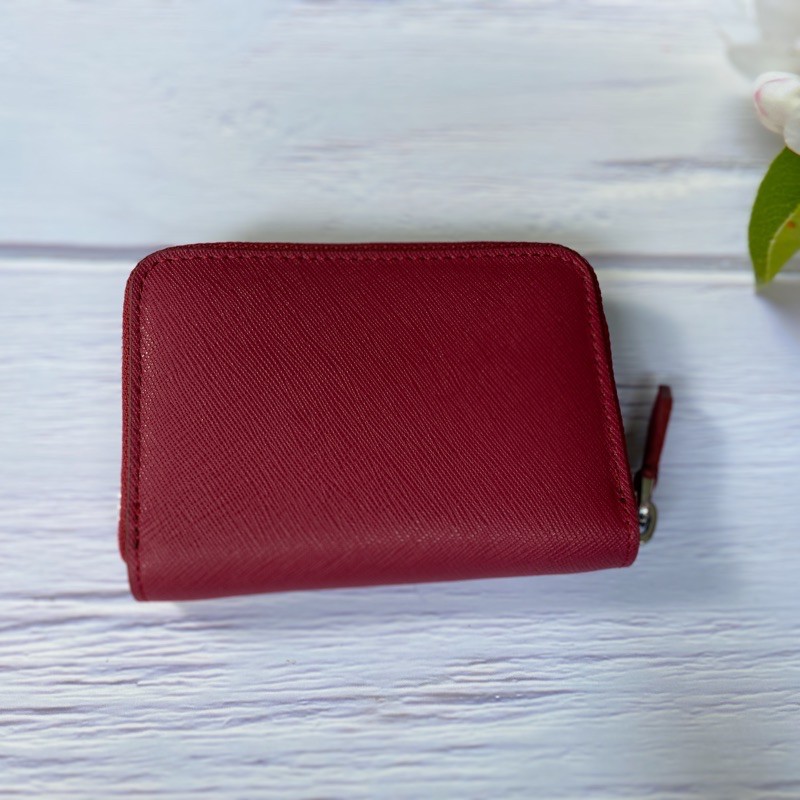 [DA THẬT] VÍ KHÓA KÉO Nhỏ Gọn Tiện Lợi Mini ZIP Da Saffiano Nhập Khẩu Cao Cấp Chống Thấm Nước Nam Nữ Olux | BigBuy360 - bigbuy360.vn