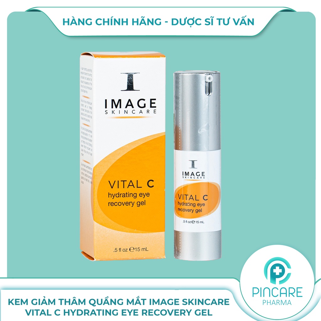 Kem phục hồi và chống thâm quầng mắt Image Skincare Vital C Hydrating Eye Recovery Gel 15ml -Hàng chính hãng-PinCare