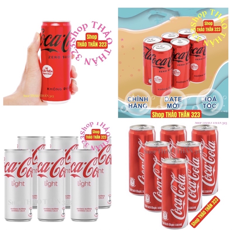 Nước Ngọt Coca-Cola Có Ga / Pepsi Zero