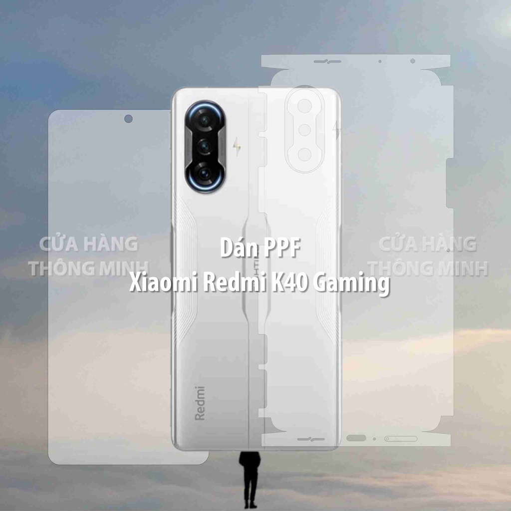 Tấm dán Xiaomi Redmi K40 Gaming dán PPF mặt trước/dán mặt sau/dán màn hình/dán mặt lưng Full viền chuẩn