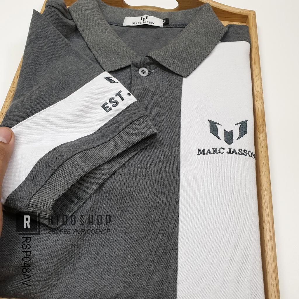 Áo polo nam, áo thun nam có cổ polo đẹp tay ngắn form rộng xịn Marc 1982 có big size, size xxl RSP048AV Riooshop